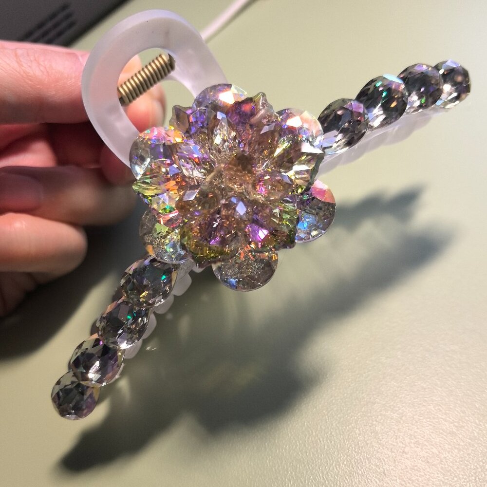 Handmade Crystal hair claw clip